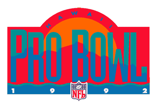 Pro Bowl 1992 Primary Logo DIY iron on transfer (heat transfer)